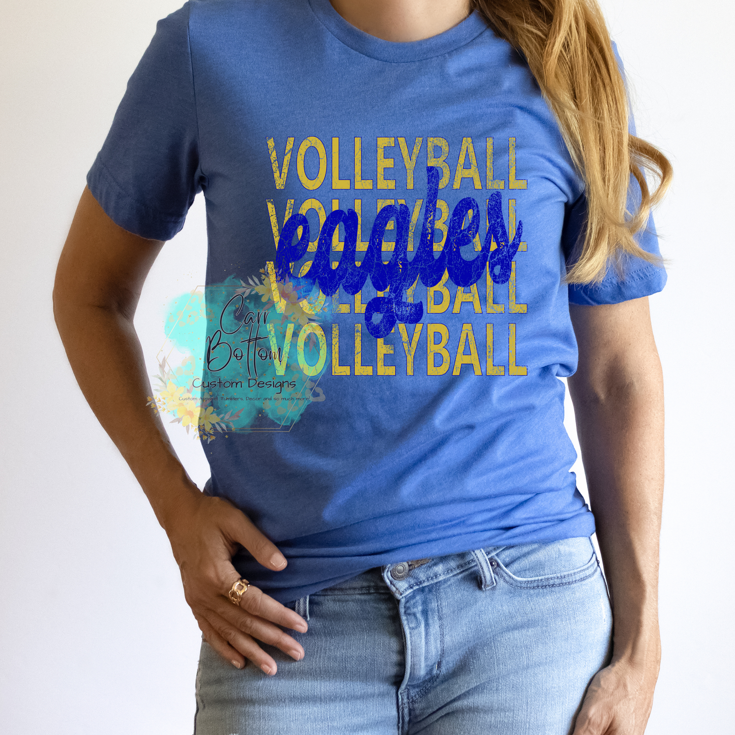 Eagles Volleyball Distressed